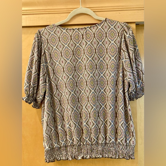 Boho wrap blouse Sz XL - Picture 5 of 7